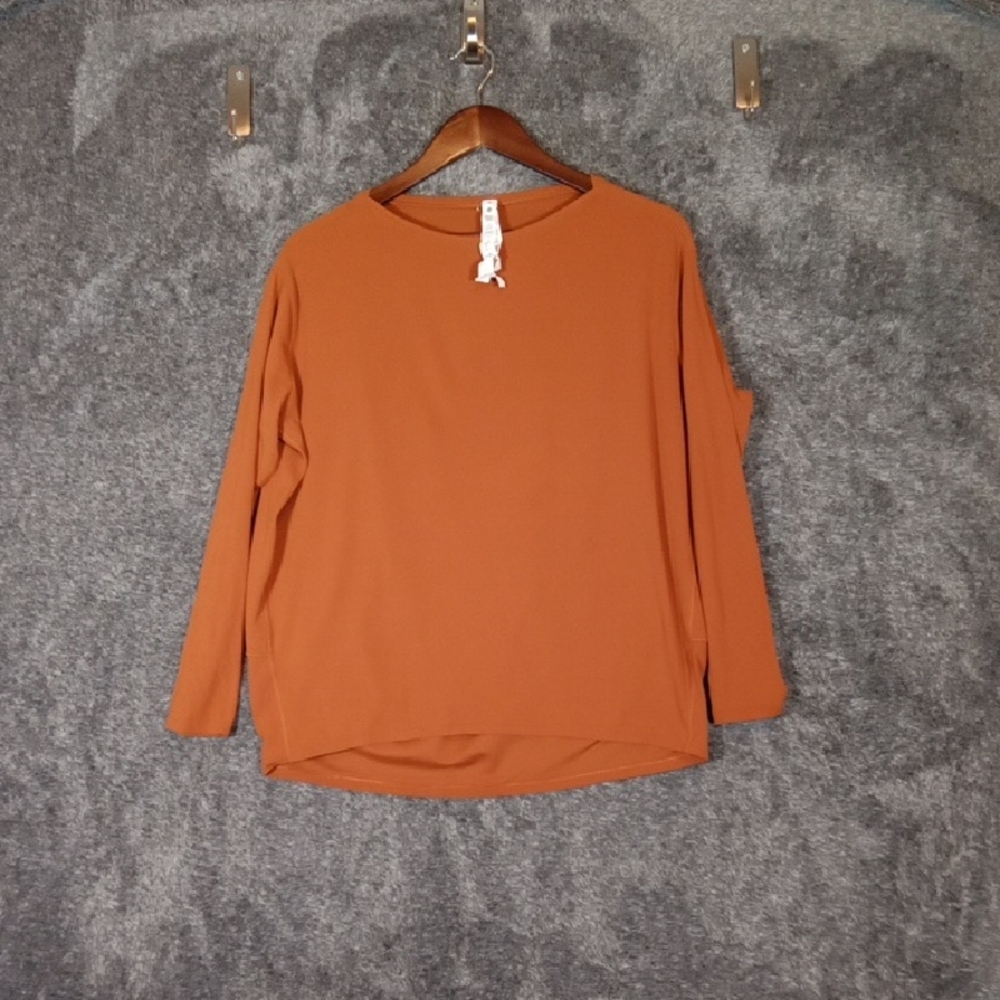 lululemon Back In Action Long Sleeve Top Nulu Scooped Back Womens 4